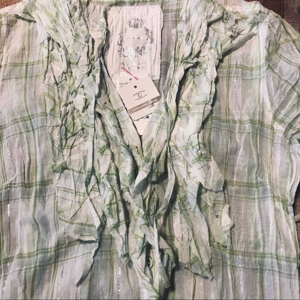 Colorado Boutique- Colorado Co-Op Crushed Blouse